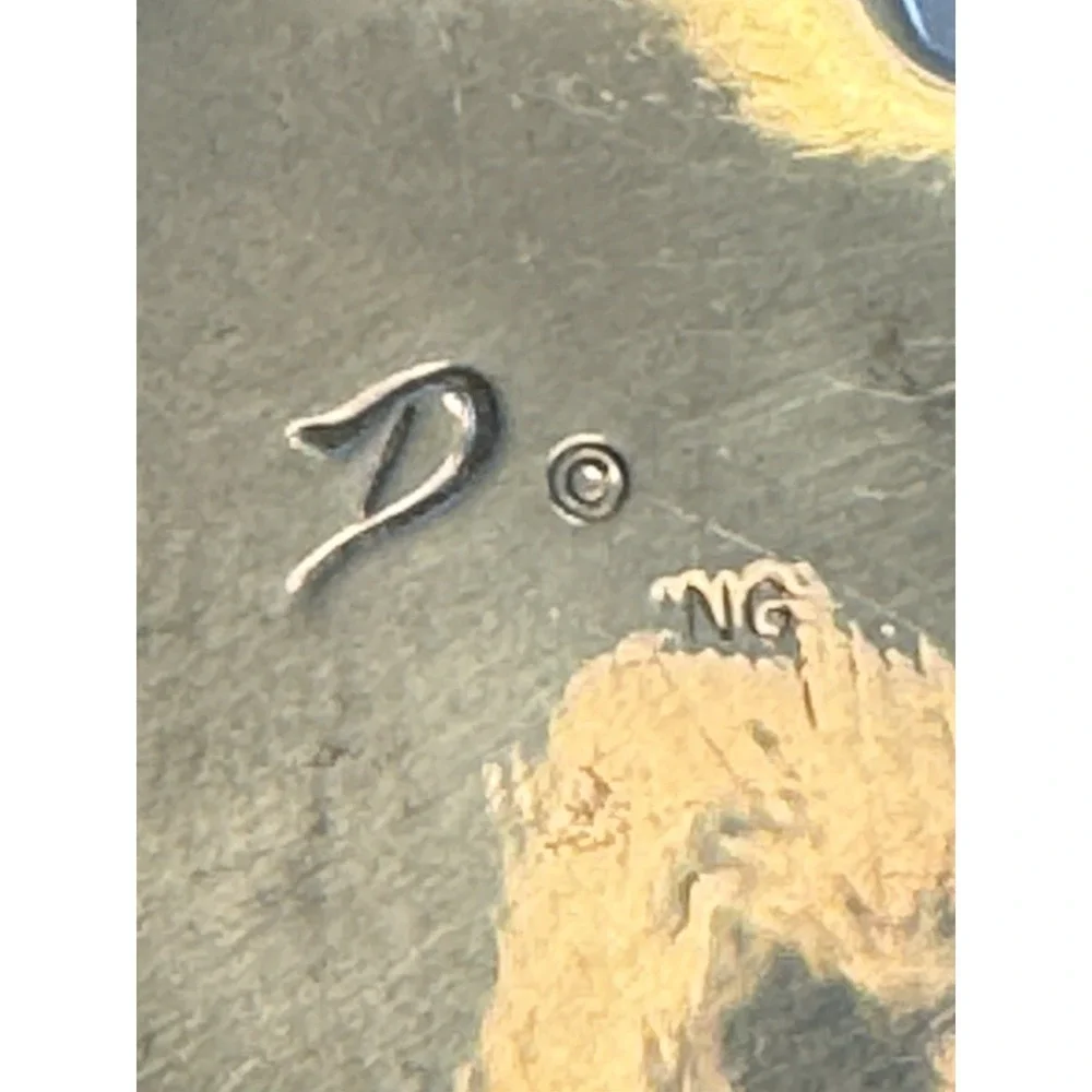 D'Anz LTD Sterling Silver Fossil Gastropod Pendant Southwestern Artisan 8.2g